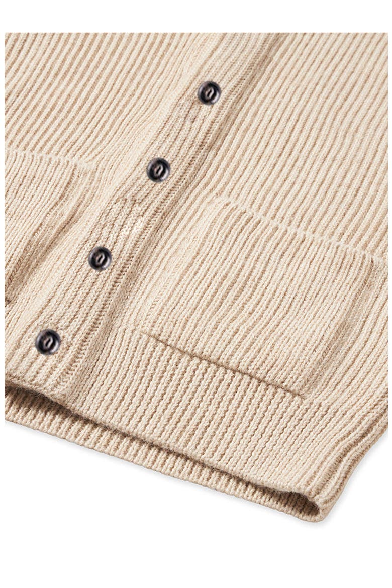 Alpaca Shawl Collar Cardigan, Alternate, color, Camel