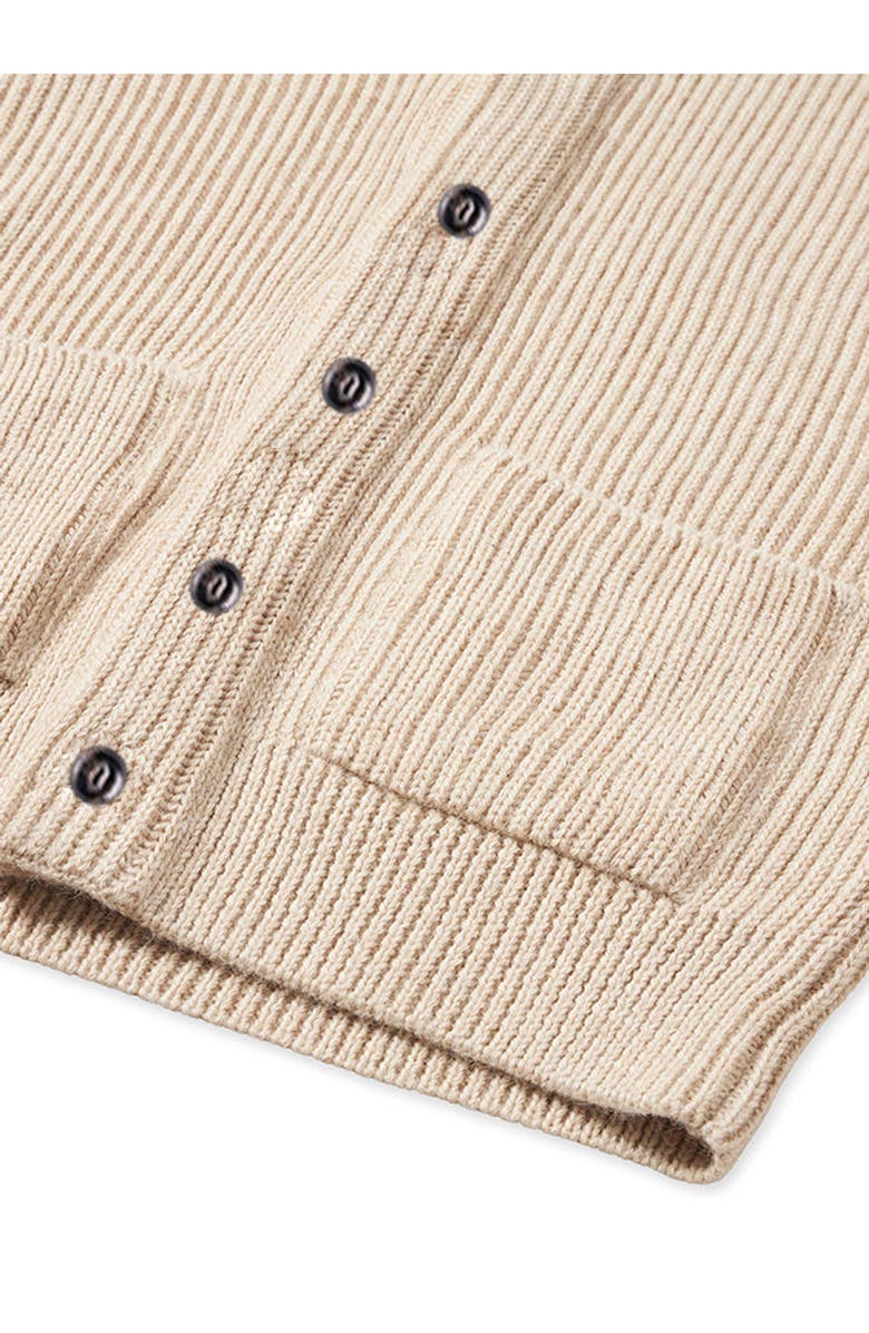 Fortela Alpaca Shawl Collar Cardigan, Alternate, color, Camel