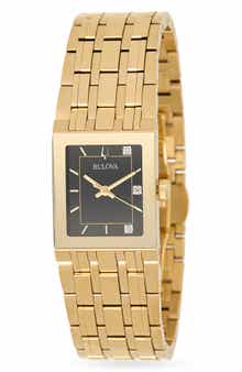 BULOVA x Marc Anthony Quadra Bracelet Watch, 21mm