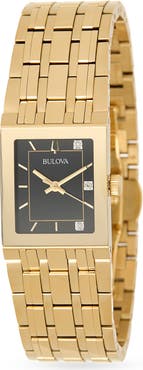 BULOVA x Marc Anthony Quadra Bracelet Watch, 21mm
