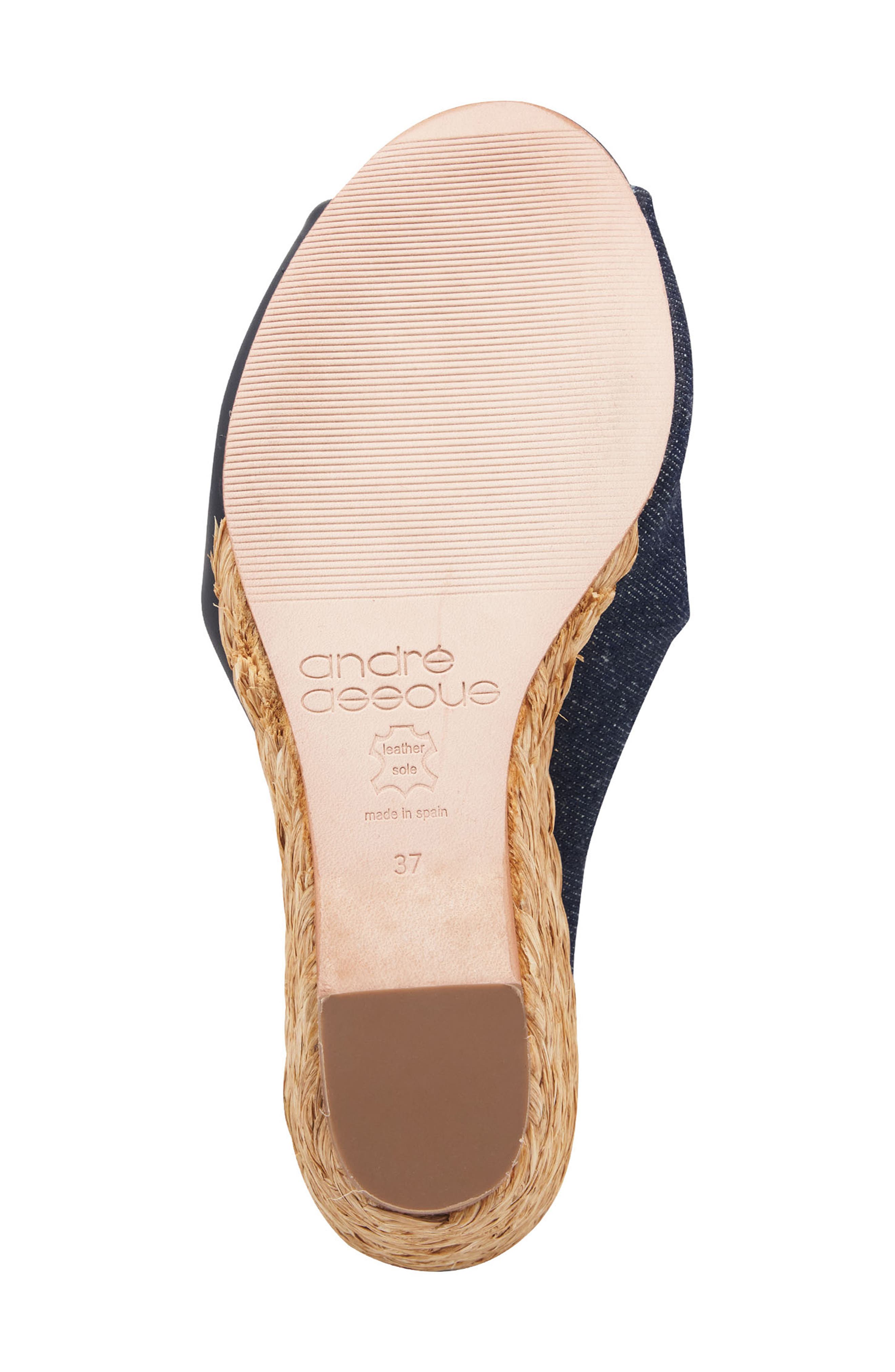 Merida Wedge Sandal, Alternate, color, NAVY