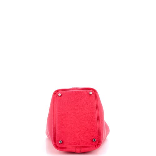 Pre-owned Hermes Hermes Picotin Lock Bag Clemence Pm In Pink