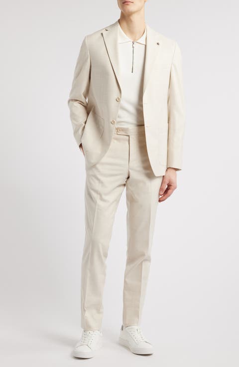Morton Solid Unconstructed Wool Blend Suit