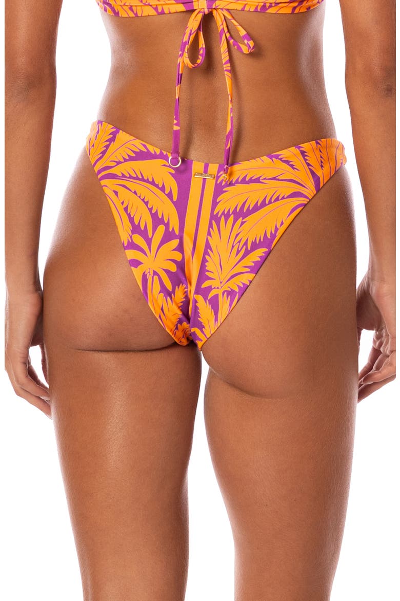 Flamingo Palm Splendourous Reversible Bikini Bottoms, Alternate, color, PURPLE