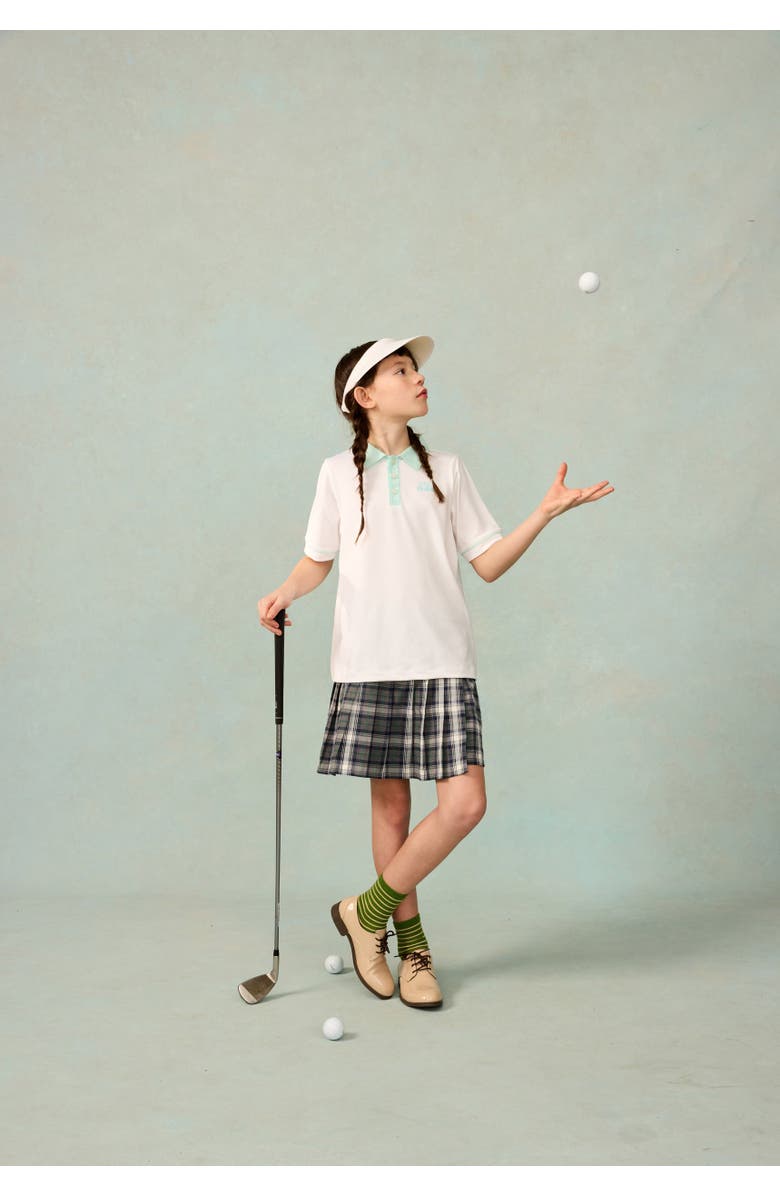 The Sunday Collective Play Pleated Skort, Alternate, color, Grey Plaid