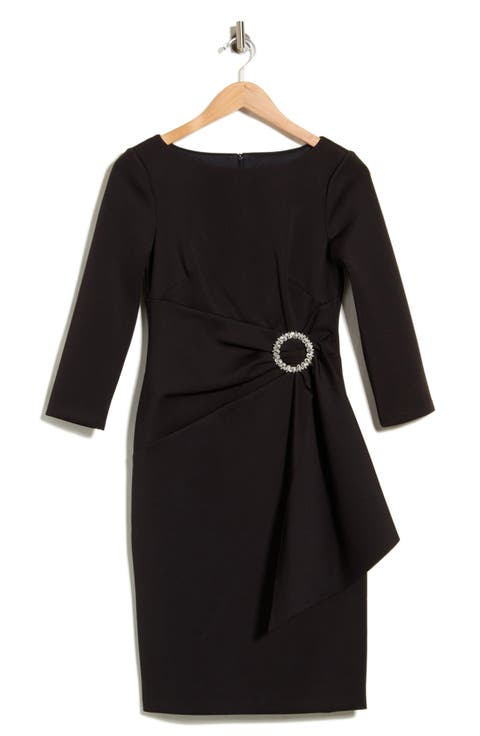 Sashed Sheath Dress