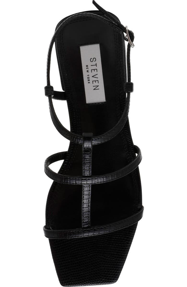 Steven New York Hapi Caged Sandal, Alternate, color, Black