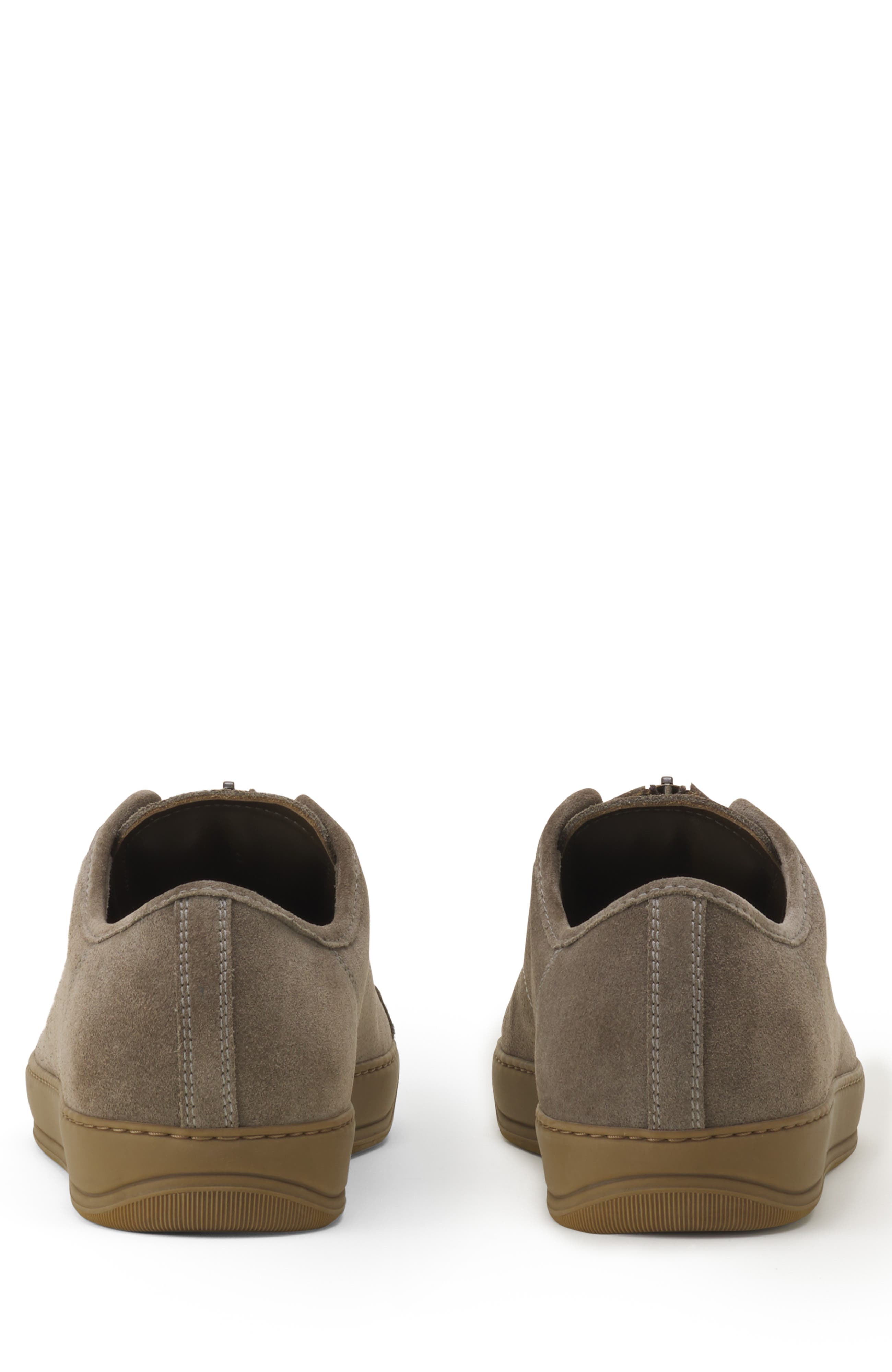 Lanvin Dbb1 Suede Zip Sneakers, Alternate, color, Khaki