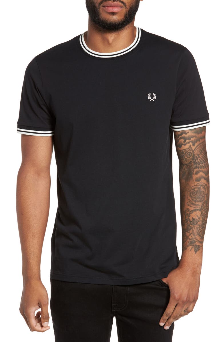Fred Perry Contrast Trim T-Shirt, Main, color,