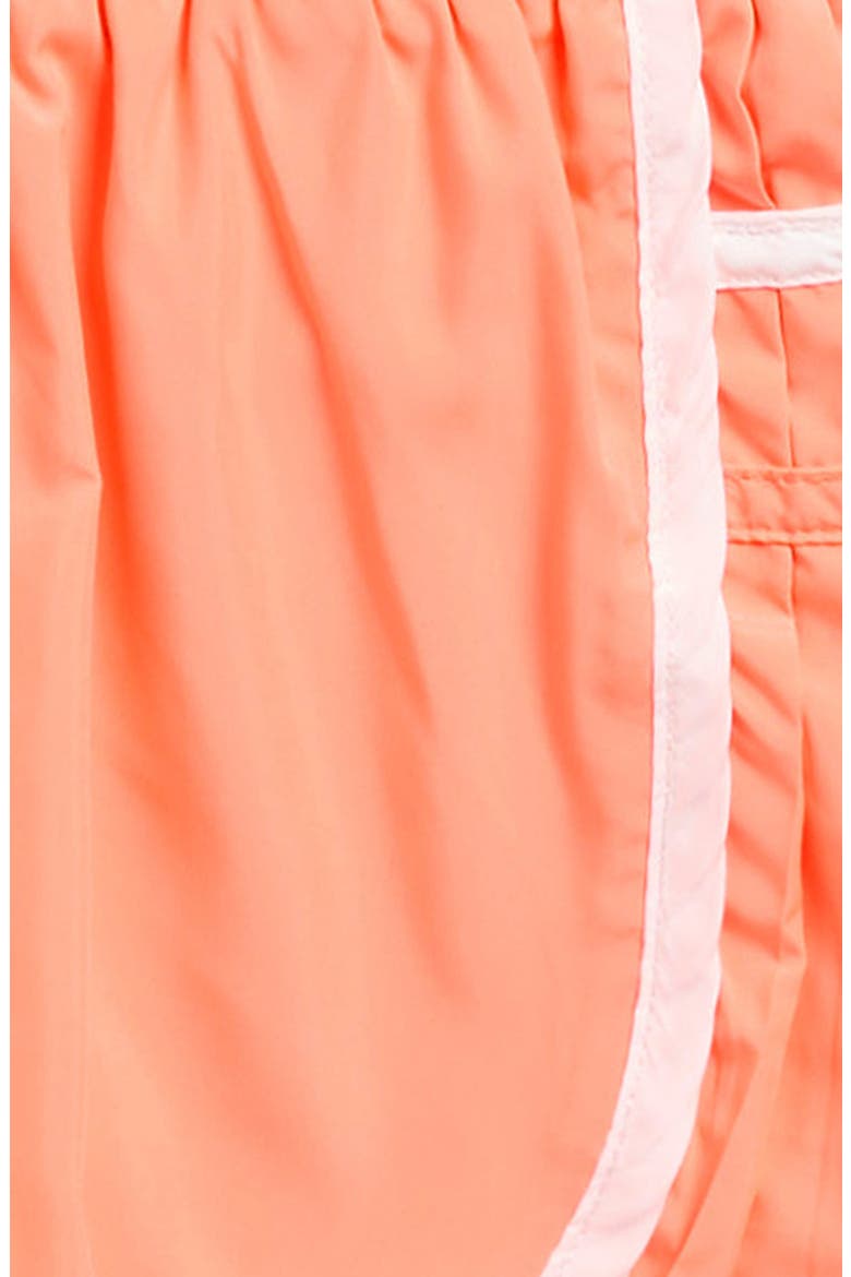 Kids' Pleat Athletic Shorts, Alternate, color, NEON CORAL