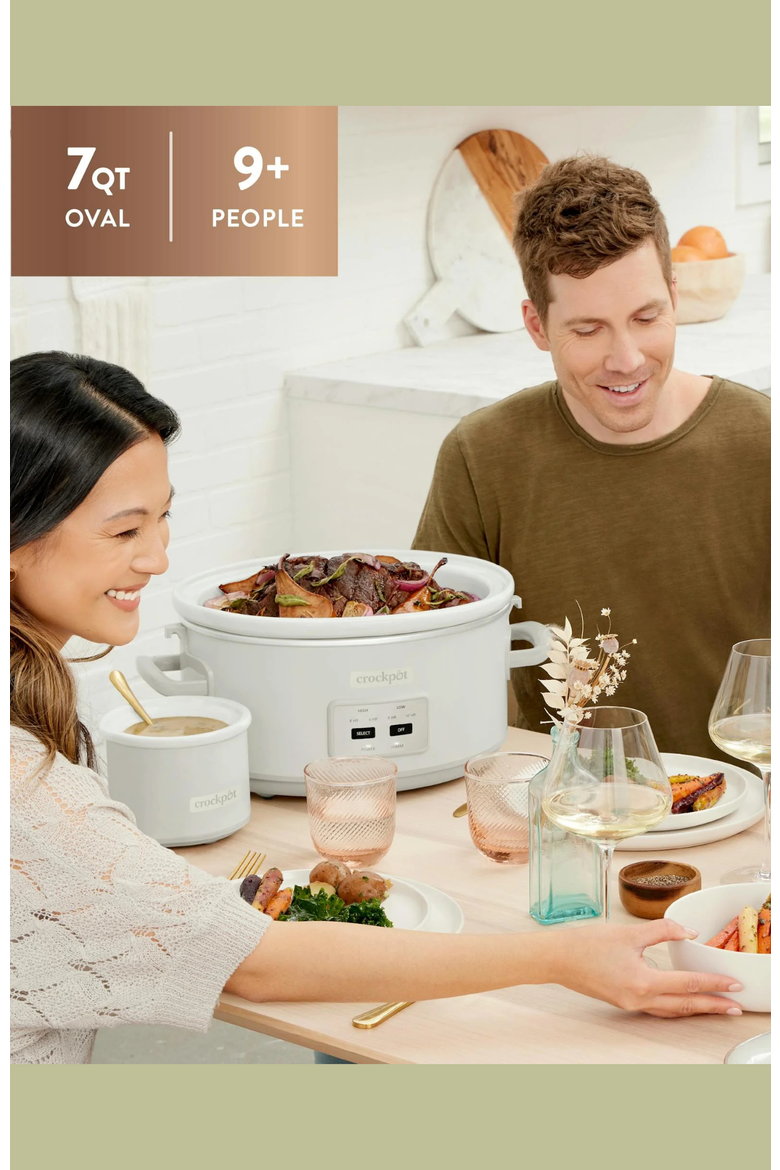 7-Quart Cook & Carry Slow Cooker, Mushroom, Alternate, color, Mushroom