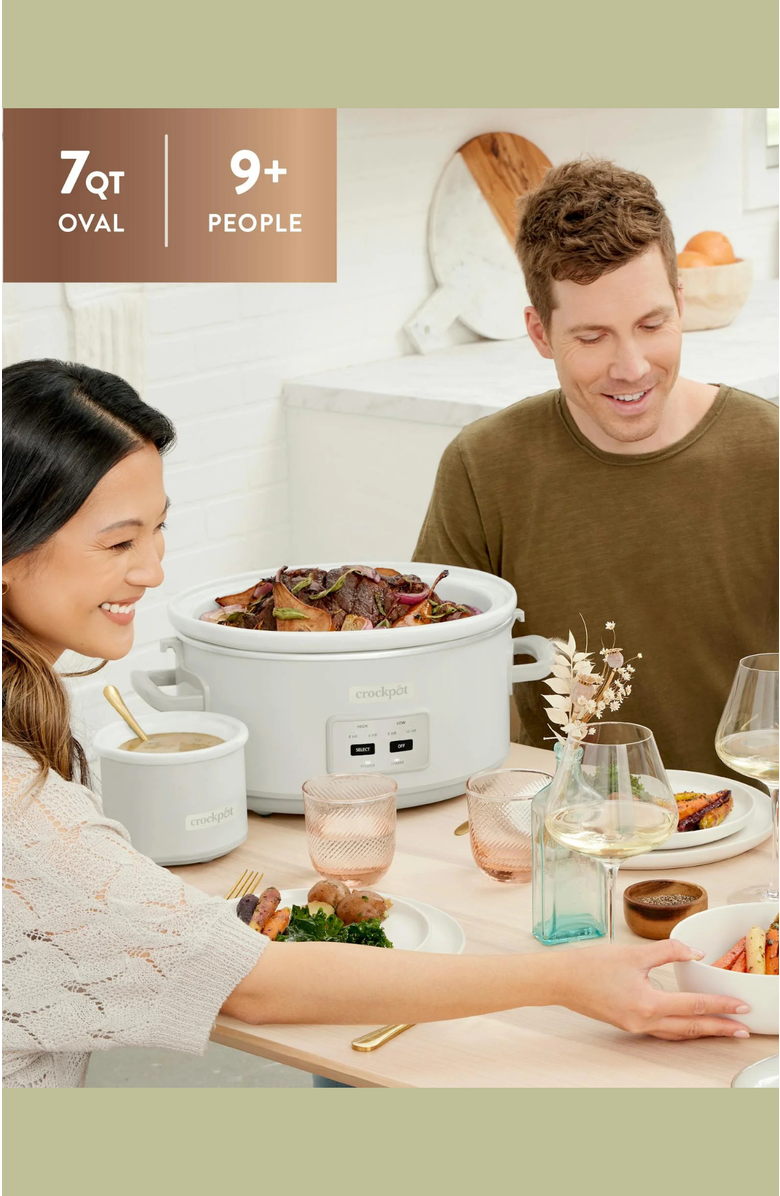 Crock-pot 7-Quart Cook & Carry Slow Cooker, Mushroom, Alternate, color, 