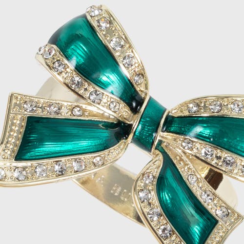 Joanna Buchanan Set-of-four Enamel Bow Skinny Napkin Rings