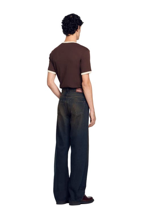 Sandro Baggy Fit Jeans In Moka In Moka.
