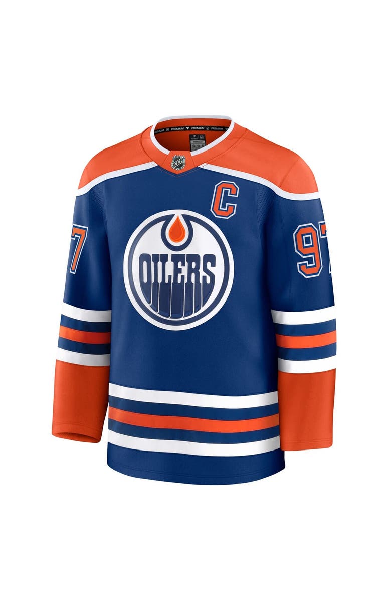 FANATICS Men's Fanatics Connor McDavid Royal Edmonton Oilers Home Premium Jersey, Alternate, color,