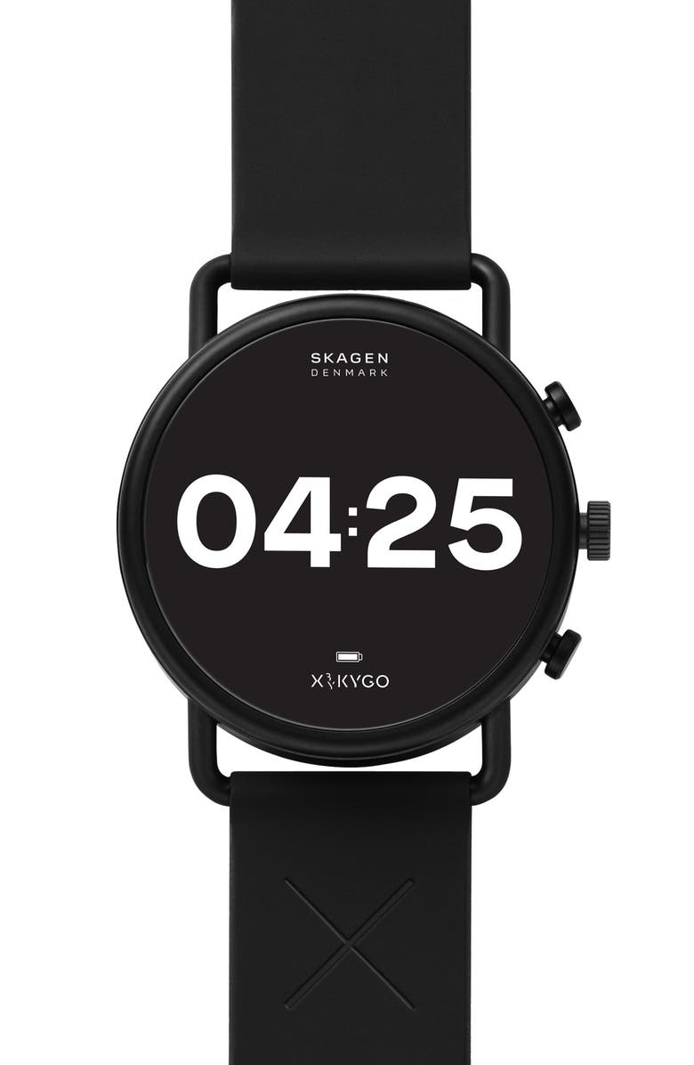 Skagen Falster 3 Mesh Silicone Strap Smart Watch, 42mm, Main, color,