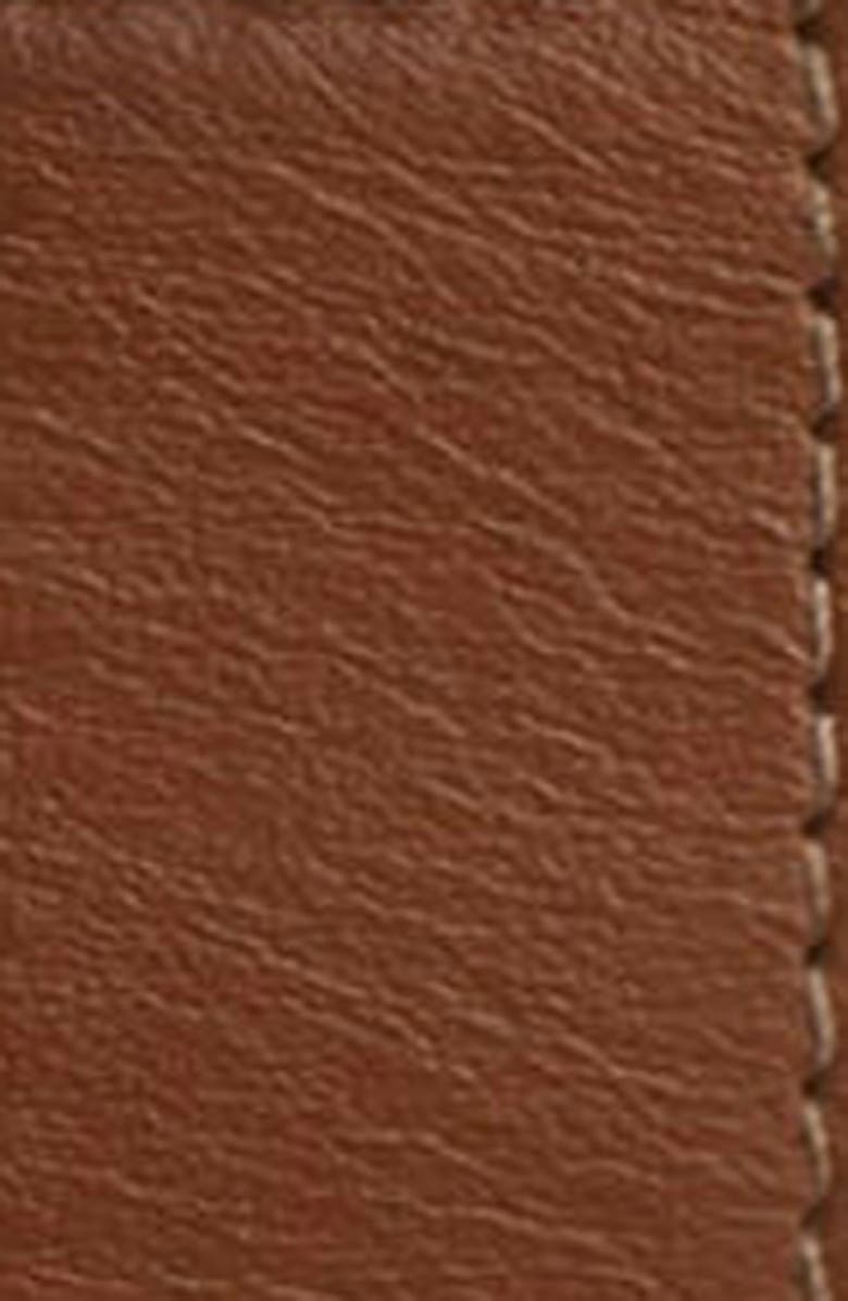 FRAME The Sculptural Leather Belt, Alternate, color, Cognac