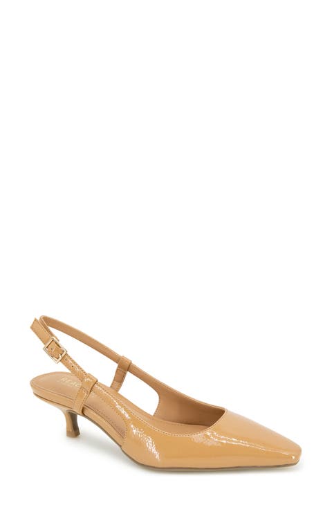 Maggie Kitten Heel Slingback Pump (Women)