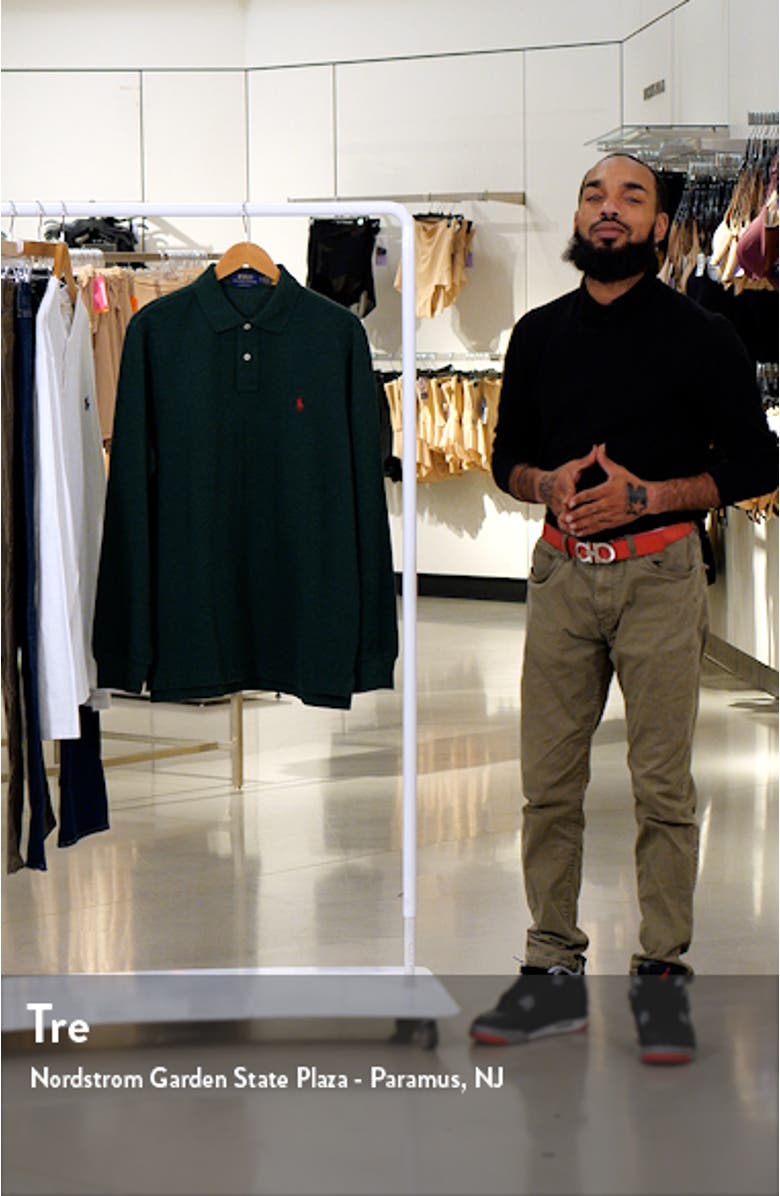 Cotton Piqué Long Sleeve Polo, sales video thumbnail