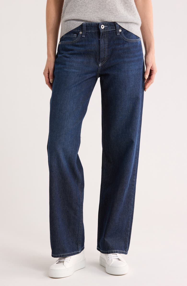 rag & bone Lori Low Rise Wide Leg Jeans, Main, color, Grswld