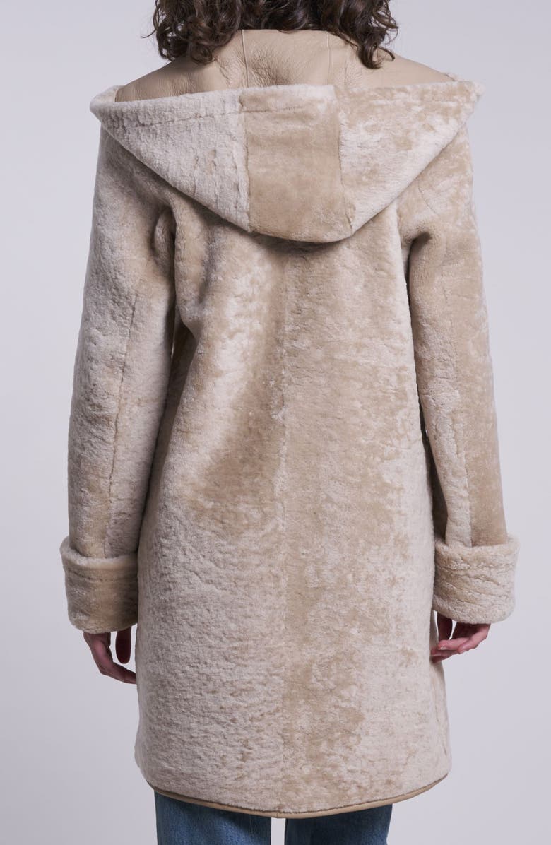 Blue Duck Reversible Genuine Shearling Jacket, Alternate, color, Beige