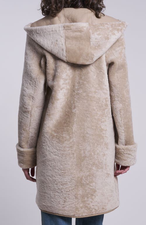 Blue Duck Reversible Genuine Shearling Jacket In Neutral