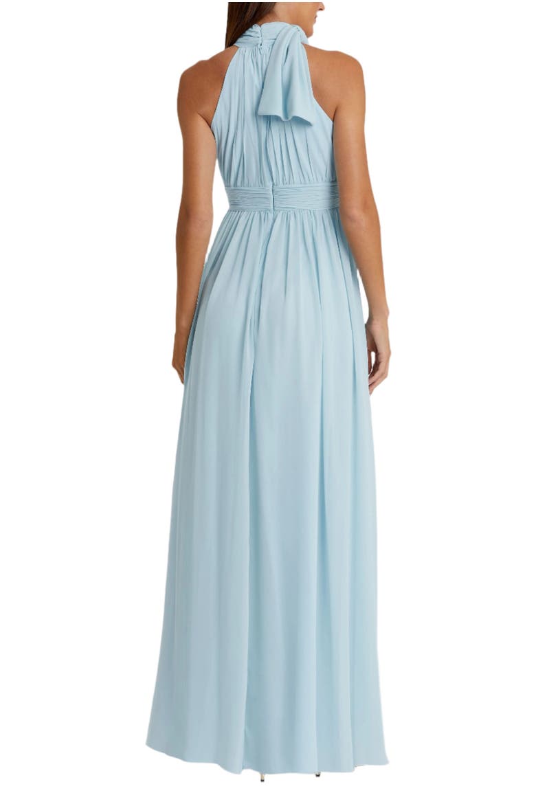 A Line Chiffon Halter Neck Evening Gown, Alternate, color, Powder Blue