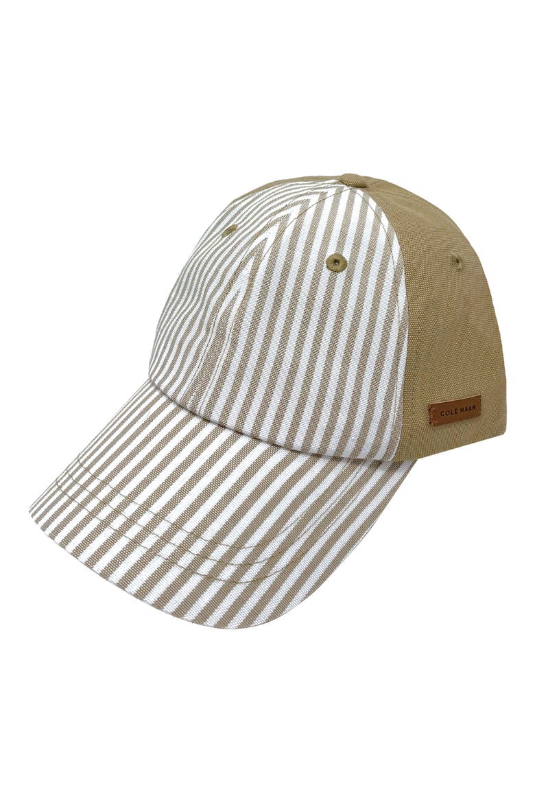 Street Style Baseball Cap, Main, color, CAMEL STRIPE