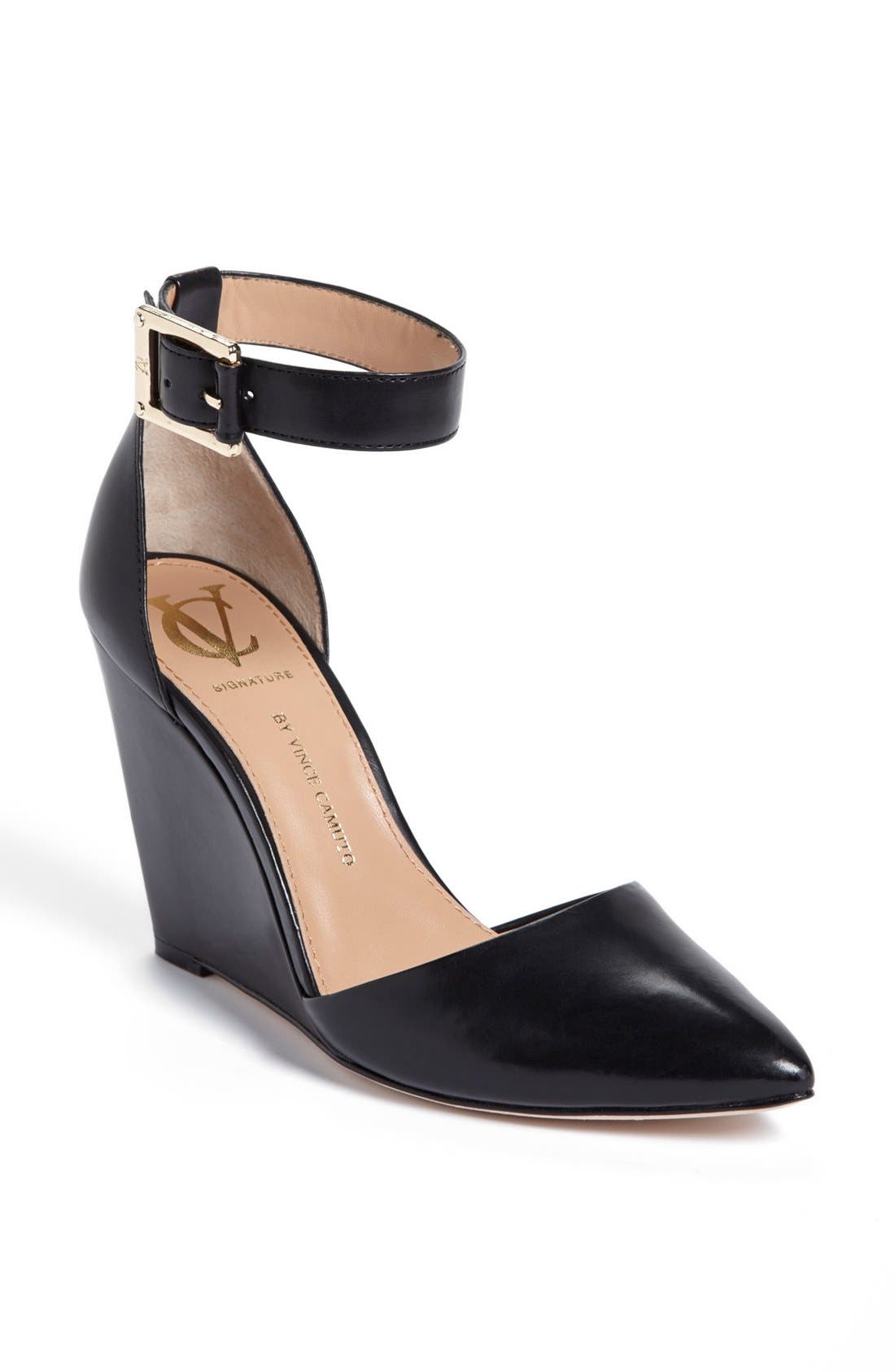 VC Signature 'Solanna' Leather Wedge Pump, Main, color, 