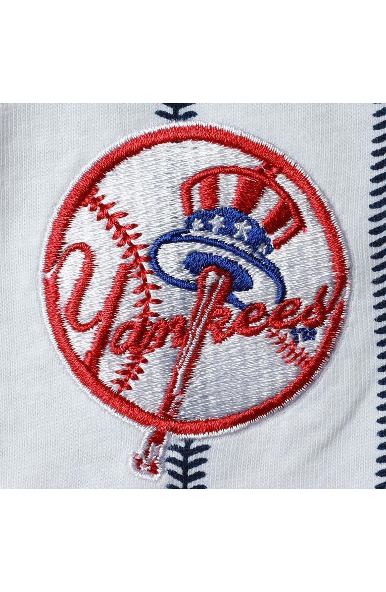 Outerstuff Infant White New York Yankees Pinstripe Power Hitter Coverall, Alternate, color, White