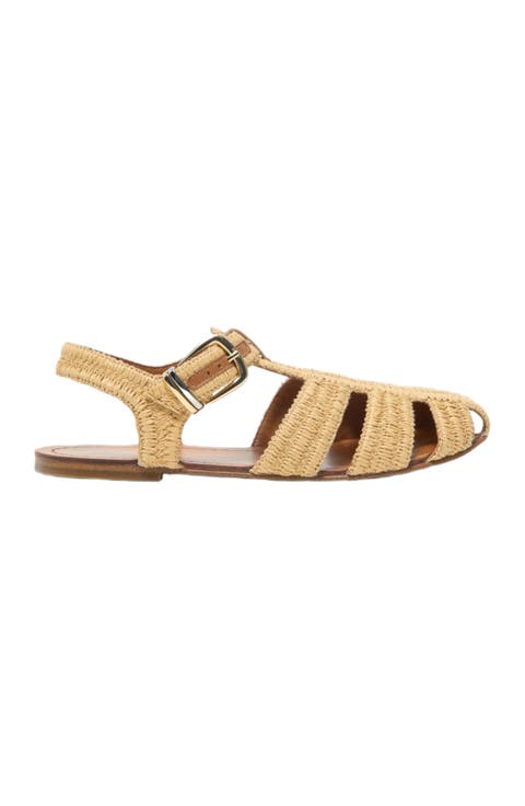 Flat strap sandals