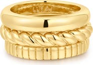 Luv AJ The Kiara Set of 3 Rings