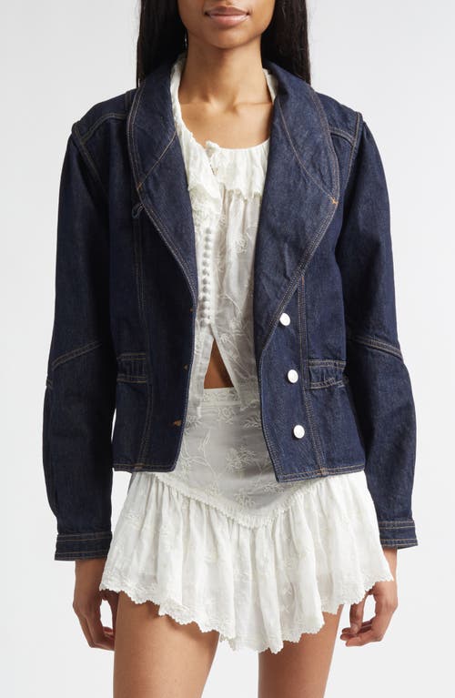 Isabel Marant Dolie Denim Jacket In Blue
