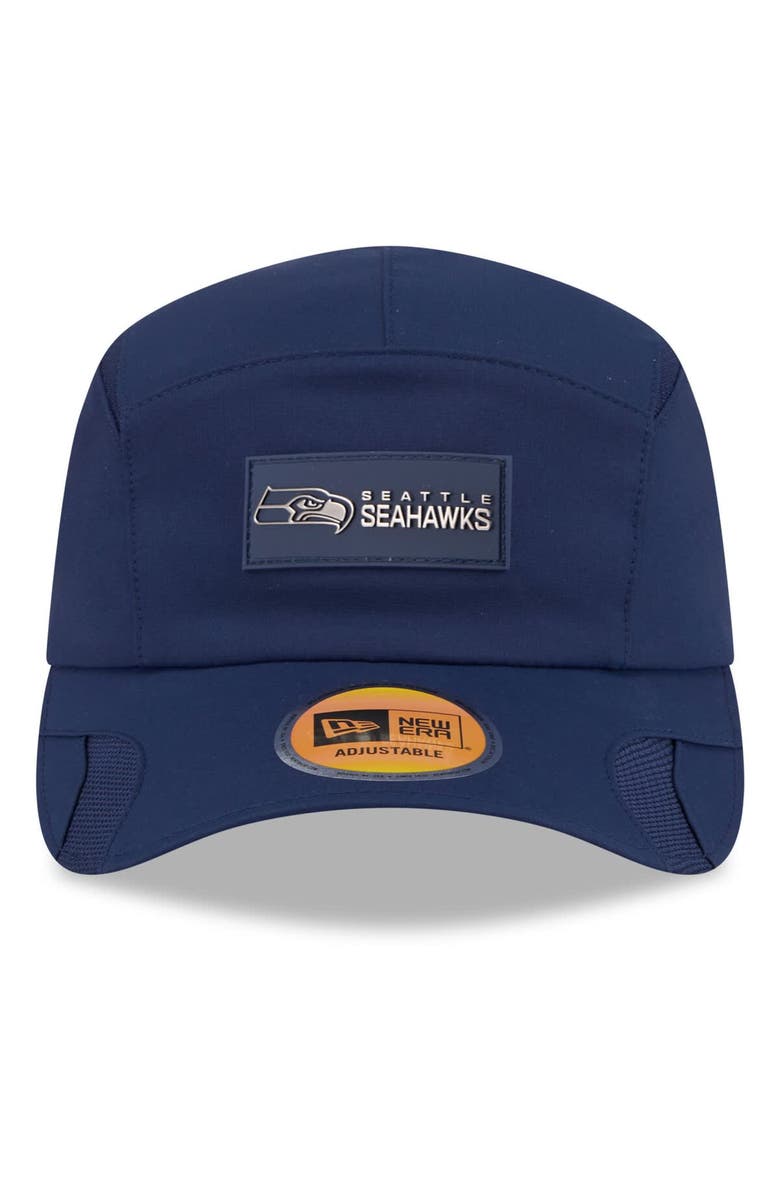 New Era Men's New Era College Navy Seattle Seahawks 2025 Sideline Runner Adjustable Hat, Alternate, color, College Navy