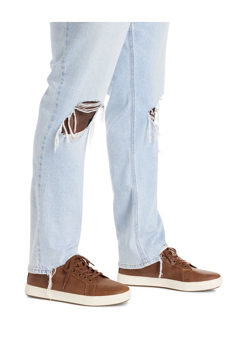 Big & Tall Destructed Dual Denim Tapered-Fit Jeans, Alternate, color, PARTY IN THE BACK