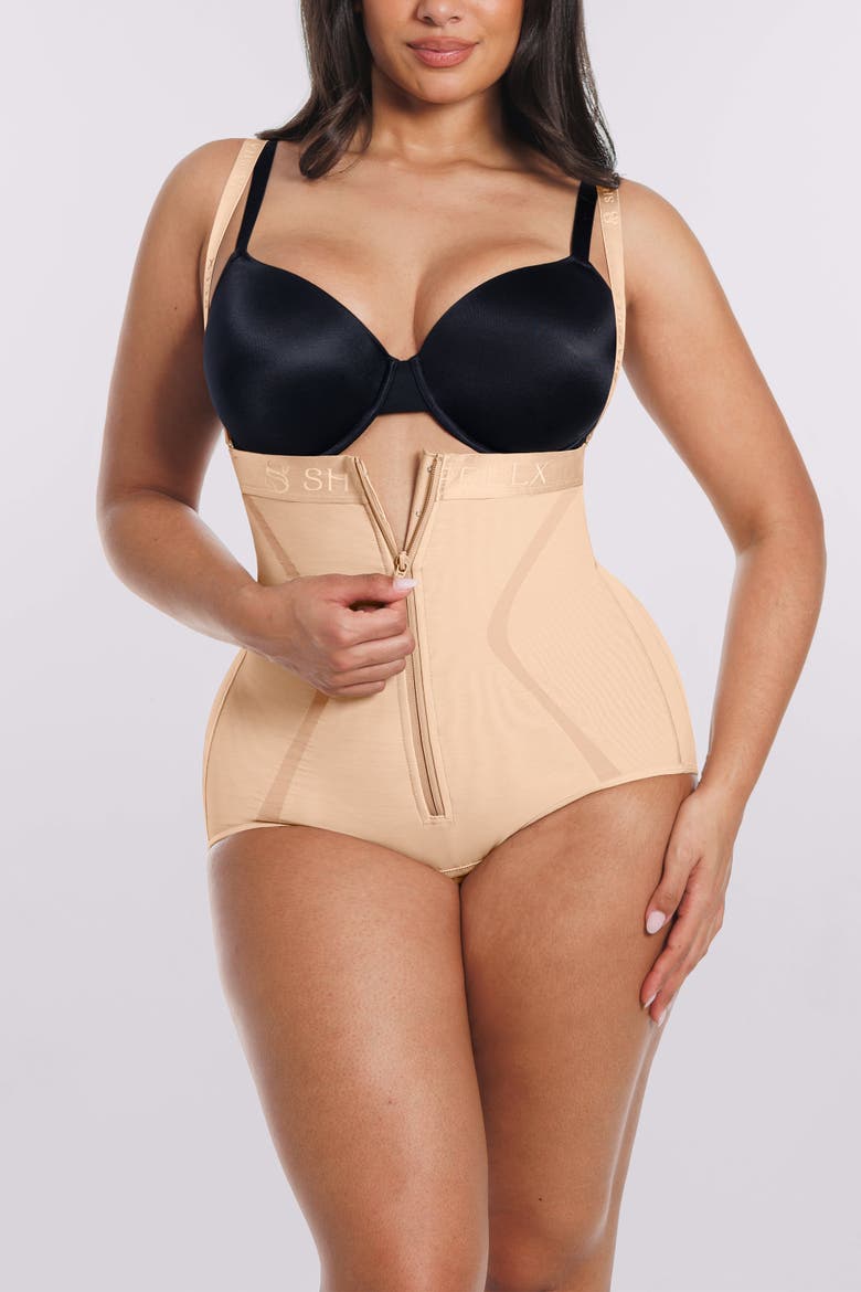 Curve Code Airy Comfy Smoothing Brief, Alternate, color, Beige