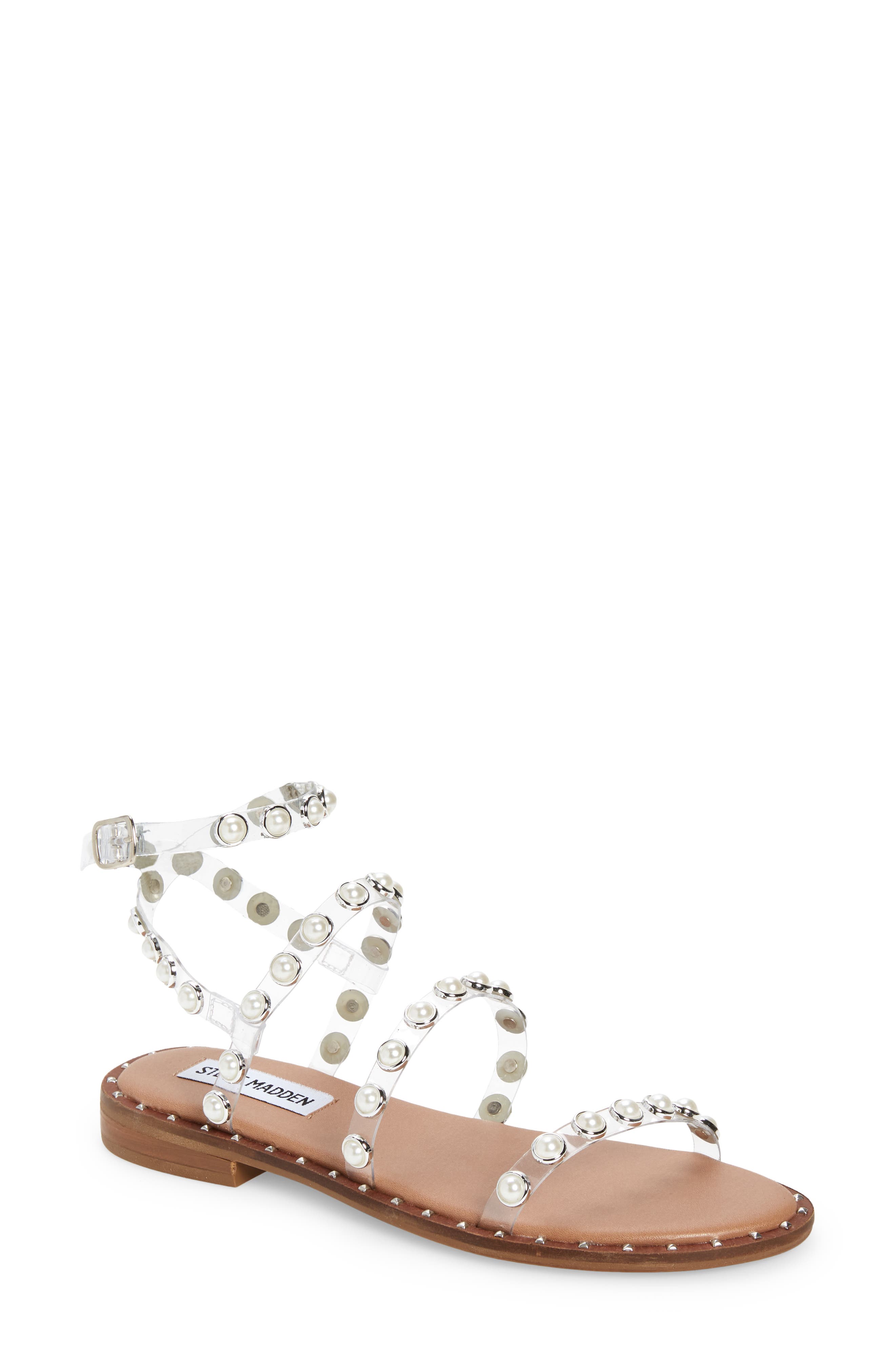 Travel Sandal, Main, color, CLEAR
