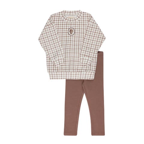 Modal French Terry Plaid Sheep Collection - Lounge Set (Baby)