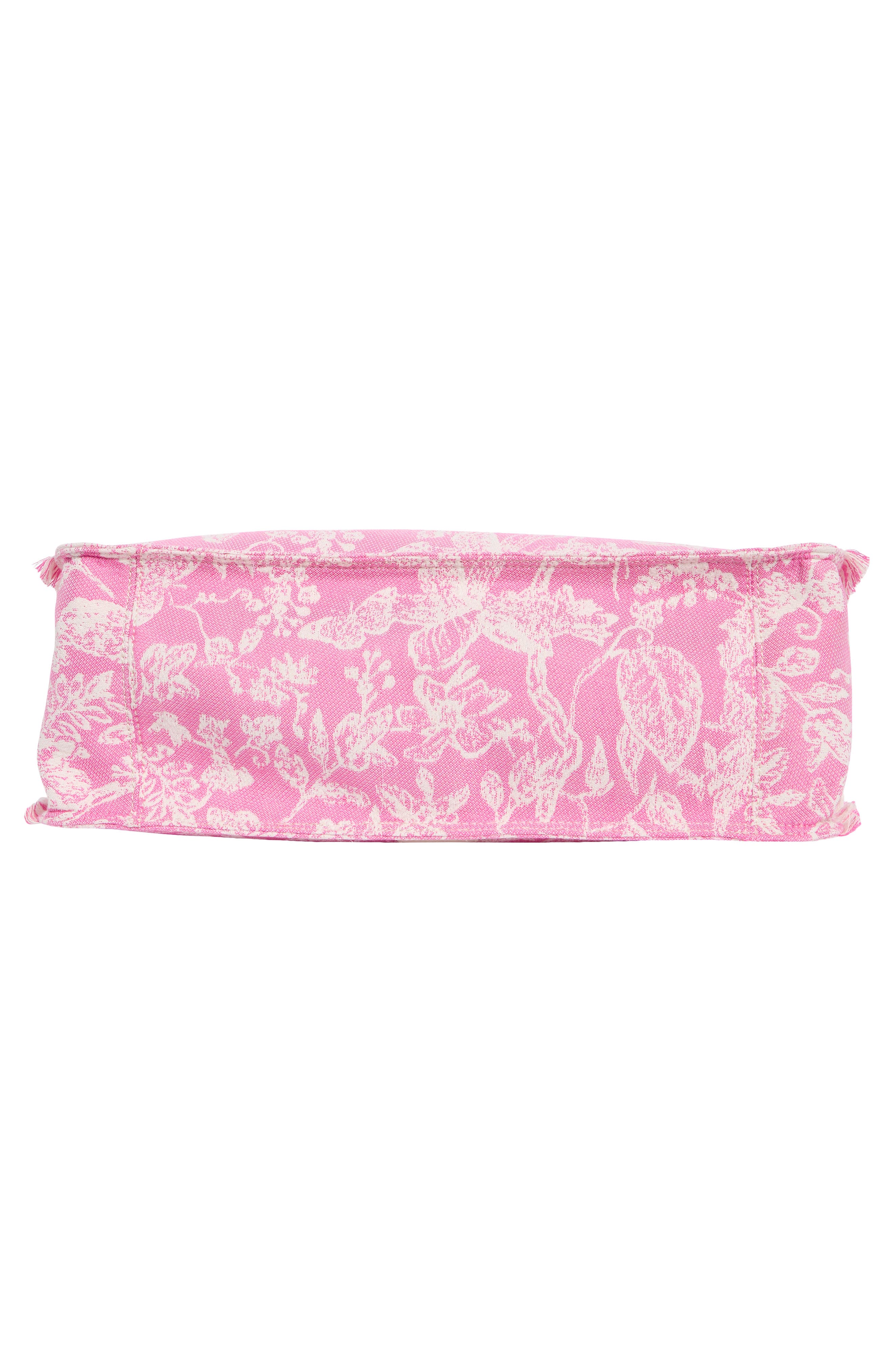 Zhury Jacquard Tote, Alternate, color, PINK