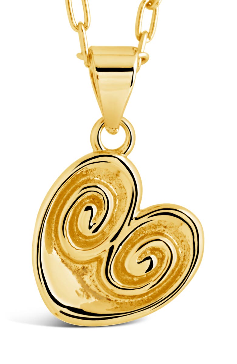 Sterling Forever Palmier Pendant Necklace, Alternate, color, Gold