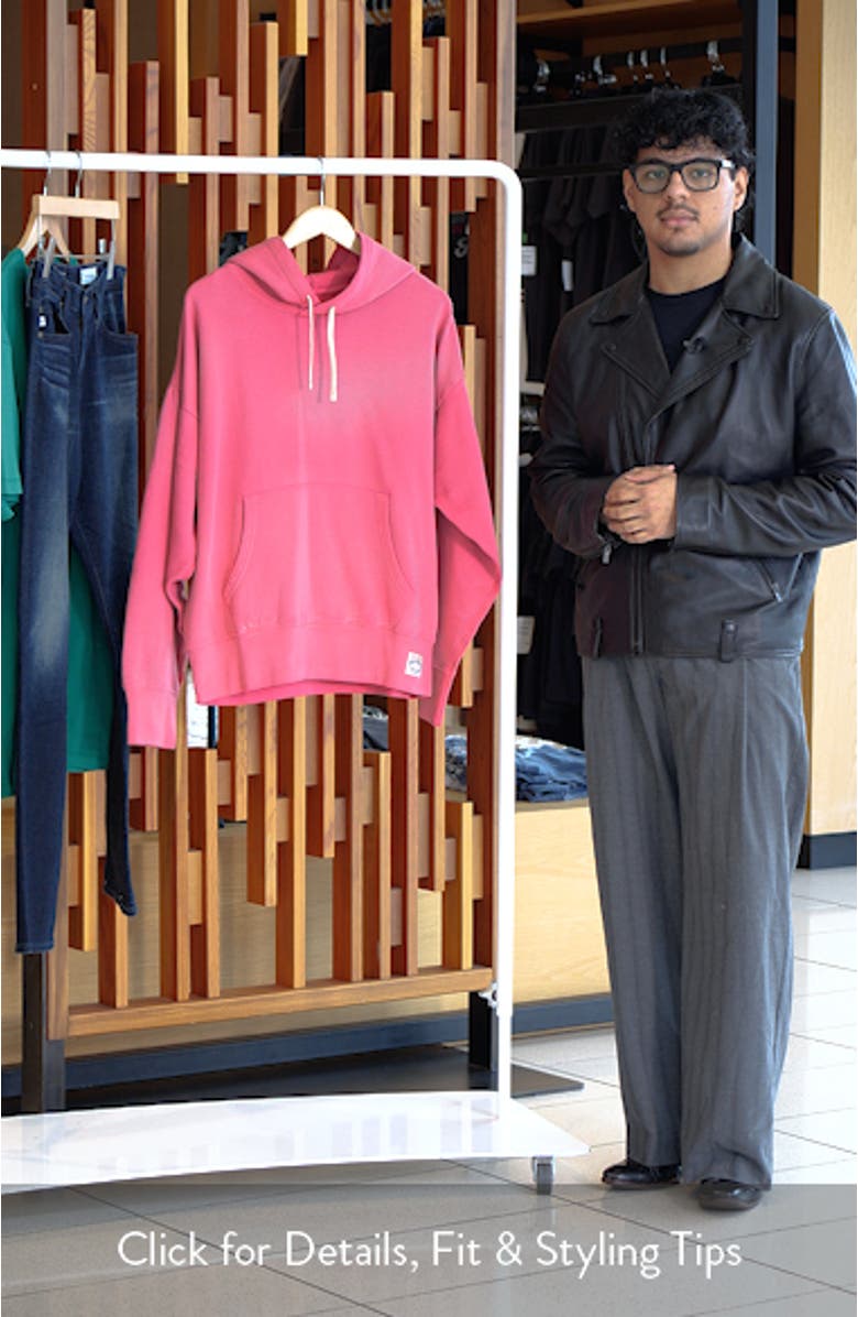 Vintage Fit Cotton Fleece Hoodie, sales video thumbnail