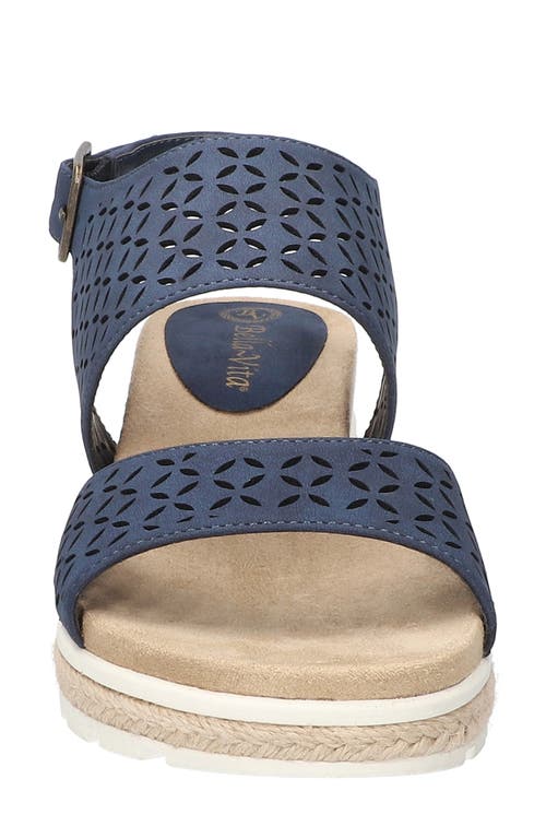 Bella Vita Inaya Slingback Sandal In Navy