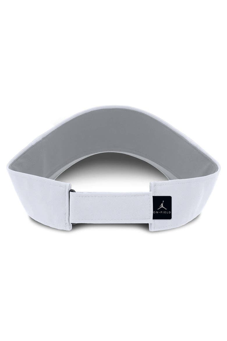 Men's Jordan Brand White Michigan Wolverines 2025 On-Field Gameday Performance Ace Adjustable Visor, Alternate, color, White