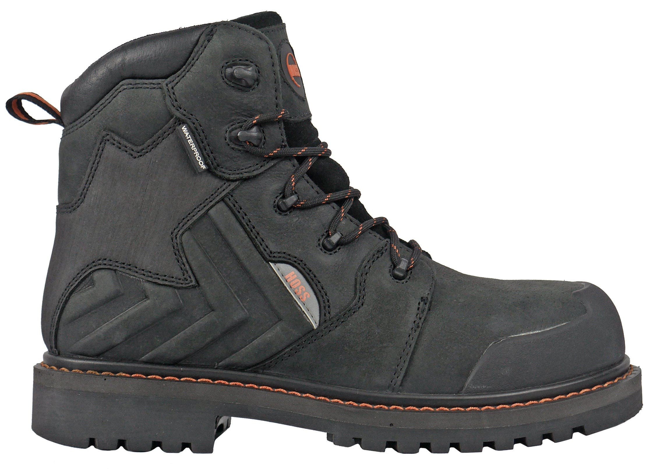 Hoss Boot Company HOSS Bronc Composite Toe Waterproof Work Boot, Alternate, color, Black