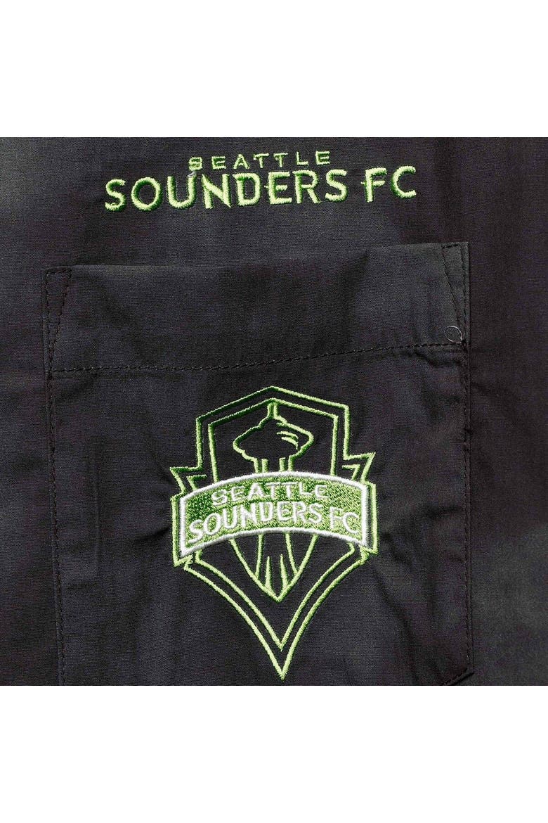 Men's The Wild Collective Black Seattle Sounders FC Abstract Cloud Button-Up Shirt, Alternate, color, Black