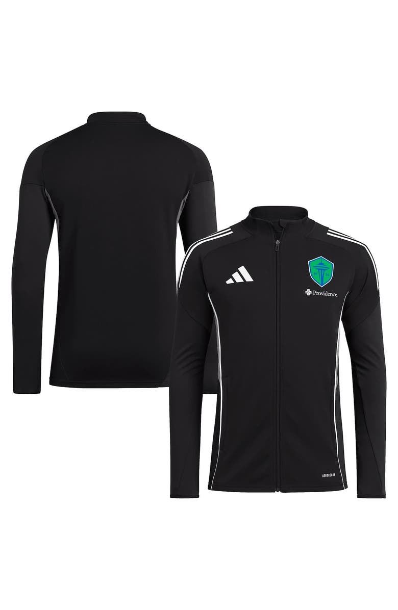 adidas Men's adidas Black Seattle Sounders FC 2025 Full-Zip Training Jacket, Main, color, Black