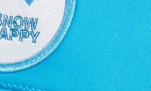 Friday Feelin ' Snow Happy Patch Trucker Hat In Blue