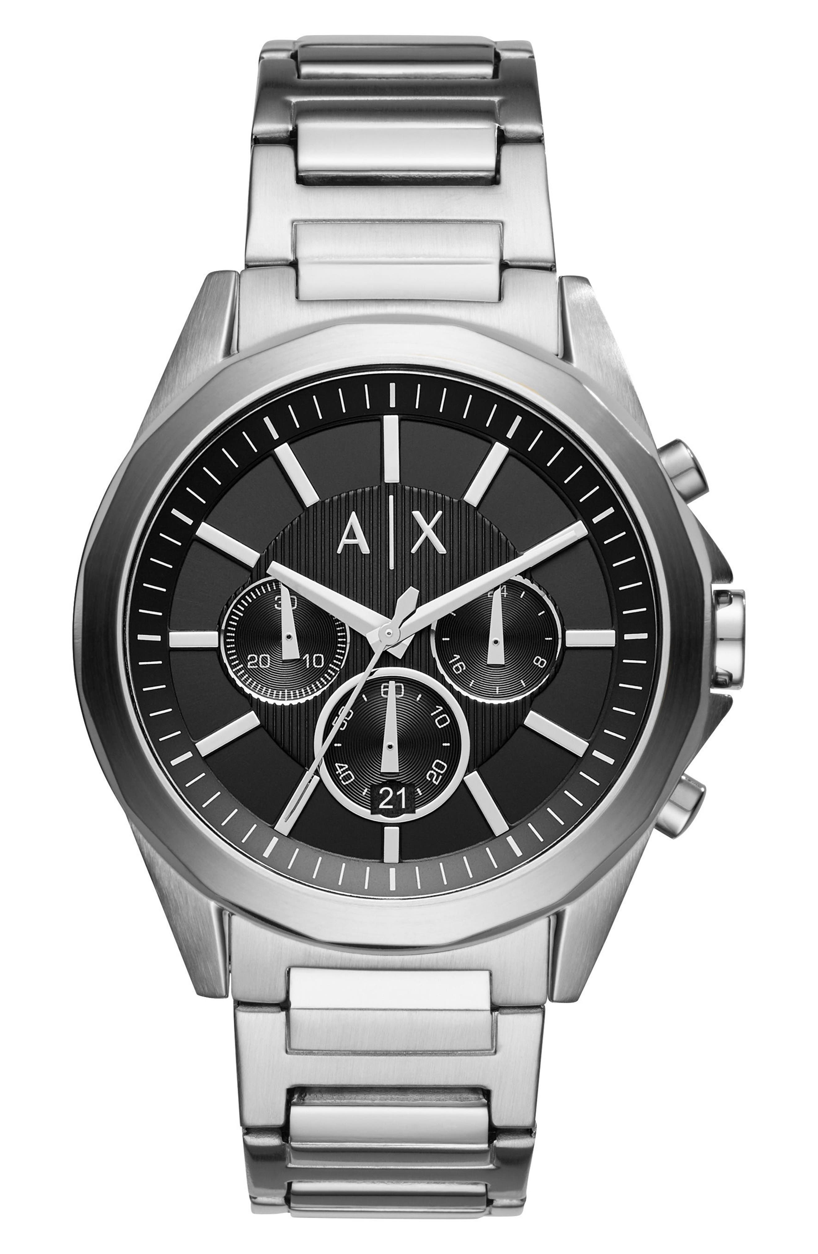 AX Armani Exchange Chronograph Bracelet Watch, 44mm
