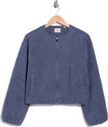 ELIE ELIE TAHARI Embroidered Cropped Bomber Jacket