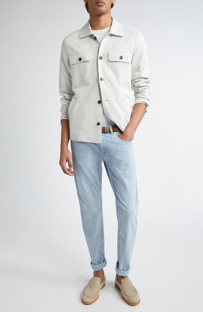 Eleventy Herringbone Overshirt, Alternate, color,